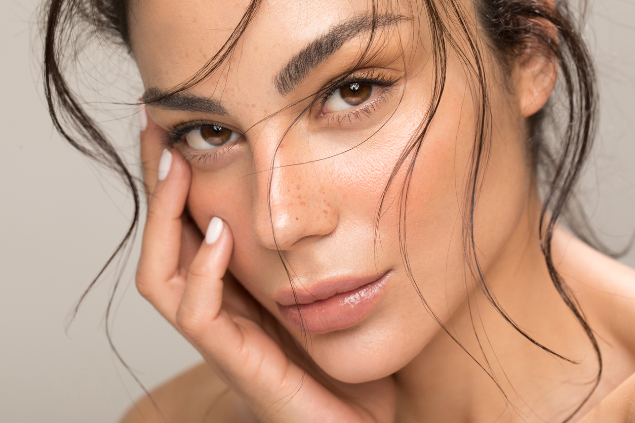 Close up of a woman's face